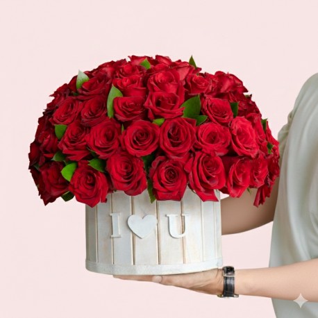 I love U - 75 rosas